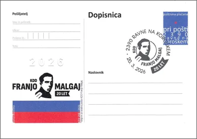 20 LET KOROŠKO DOMOLJUBNO DRUŠTVO FRANJO MALGAJ